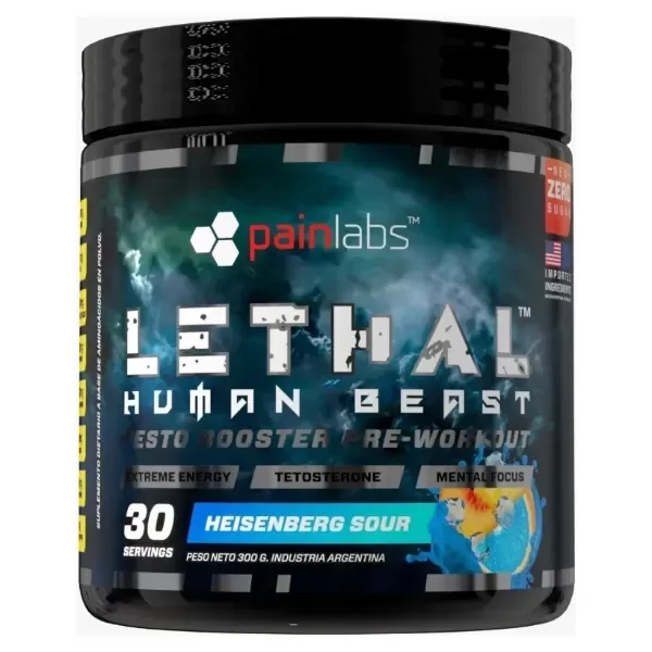 PAINLABS PRE HUMAN BEAST LETHAL PRE WORKOUT 30 SERV (PRECIO EN U$D)