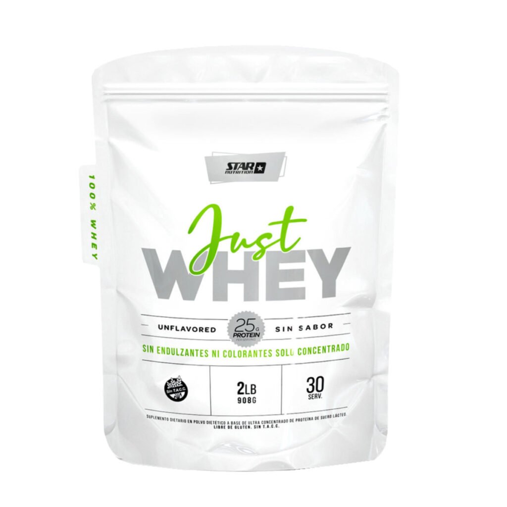 STAR NUTRITION Whey Protein Just x 2lb neutra – DOYPACK (PRECIO EN U$D)