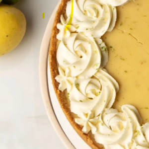 Tarta cremosa de lima (key lime pie) 22 cm