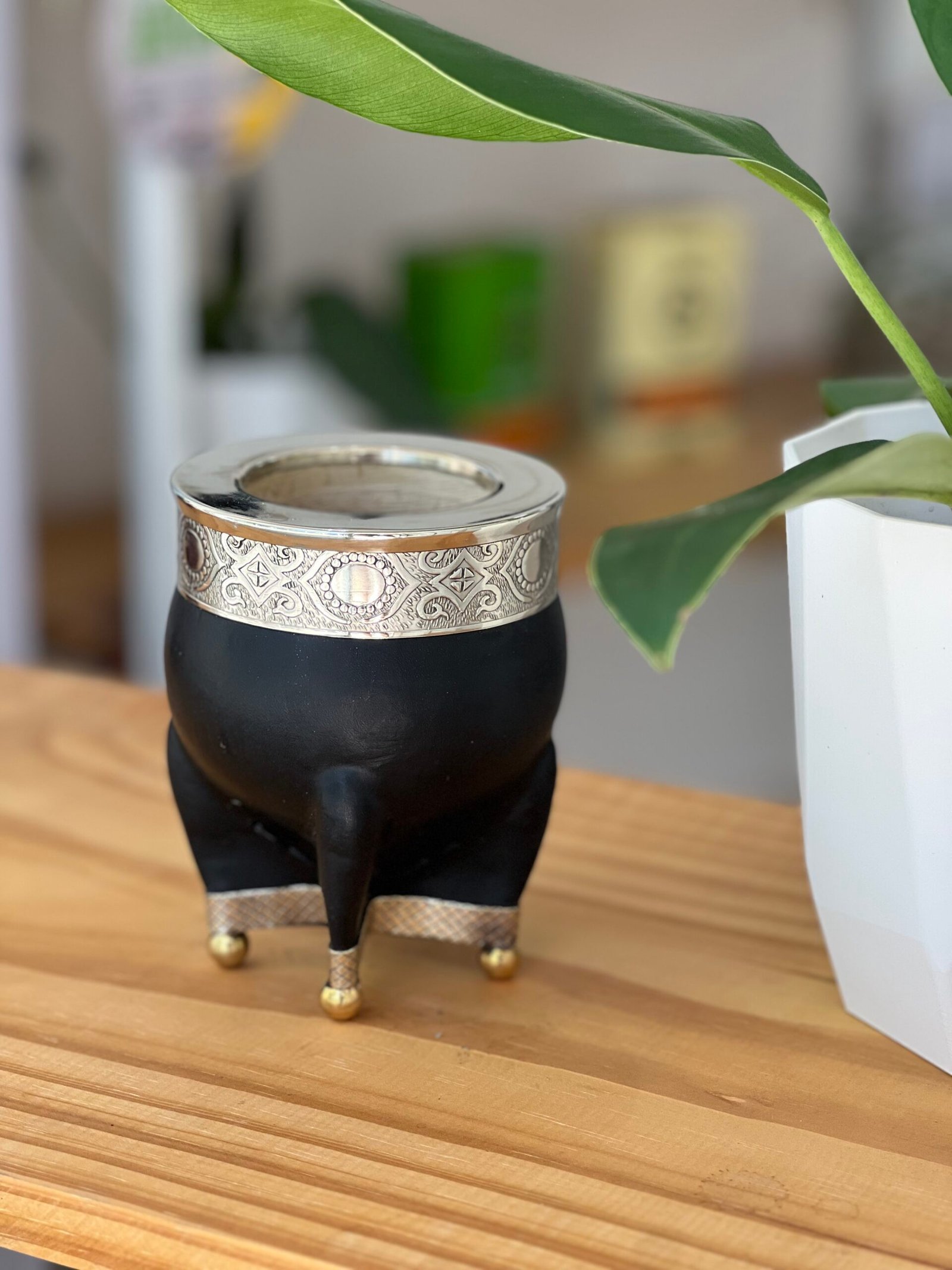 Imperial cuero liso con base de alpaca