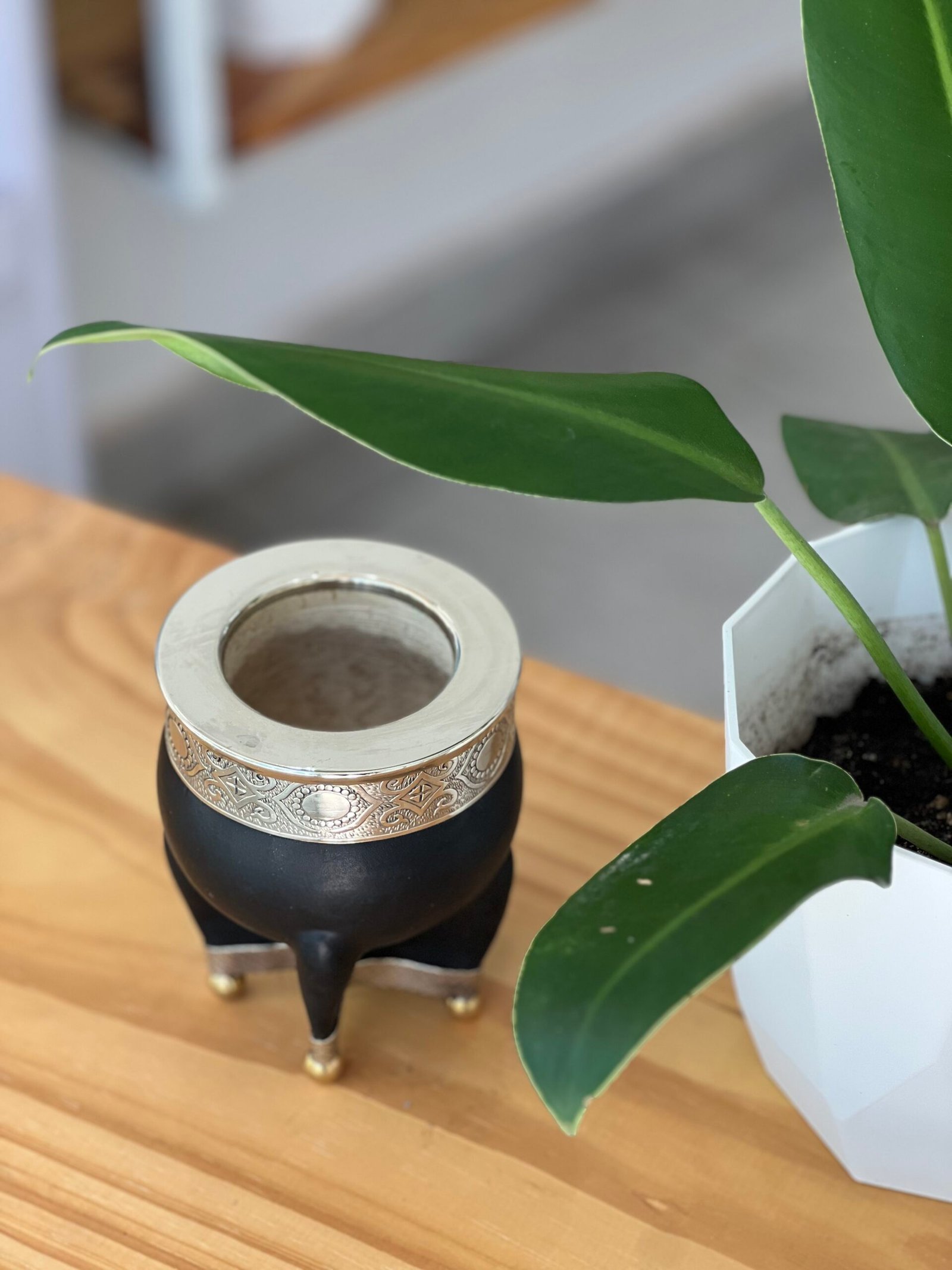 Imperial cuero liso con base de alpaca - Imagen 2