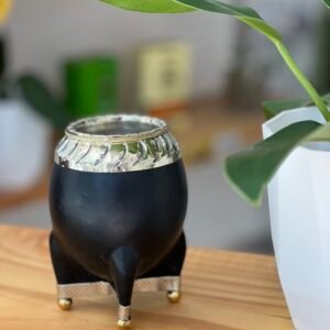 Torpedo cuero liso con base de alpaca