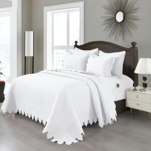 Cubrecama Blanco Premium QUEEN